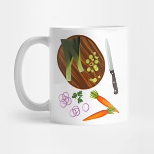 Cutting Onions Mug